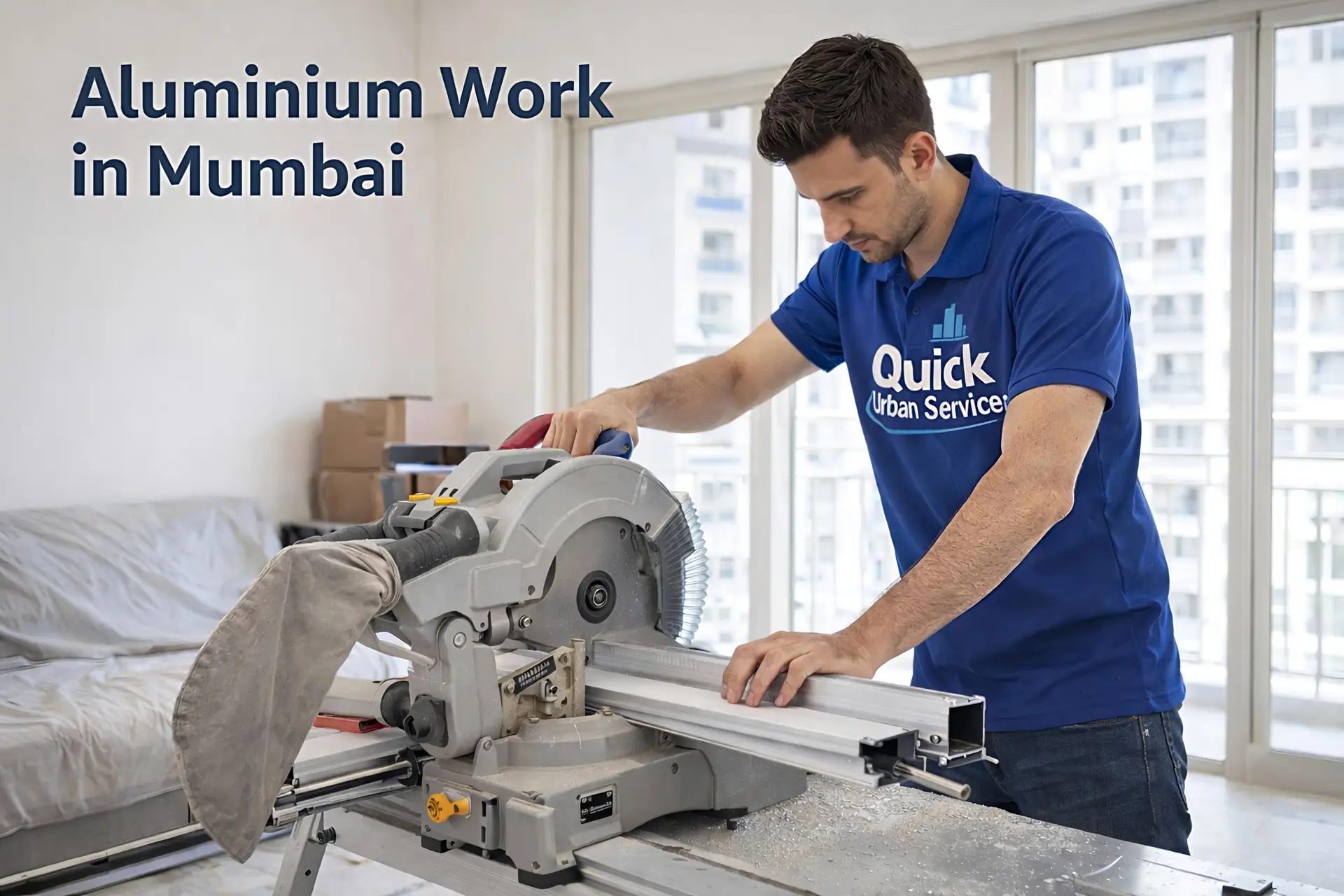 Aluminium window and door work service in Mumbai by expert technician