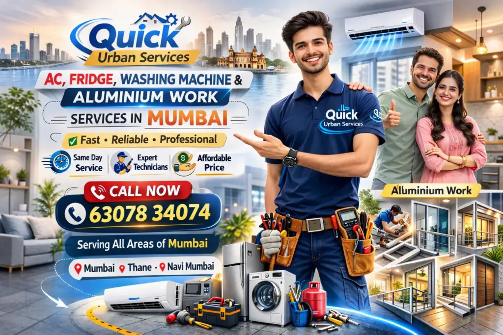 AC repair fridge repair washing machine repair service in Mumbai Quick Urban Services